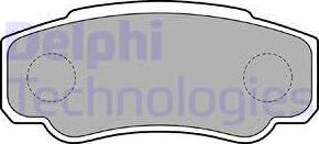 Delphi LP1790 - Гальмівні колодки, дискові гальма autozip.com.ua