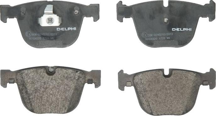 Delphi LP1793 - Гальмівні колодки, дискові гальма autozip.com.ua