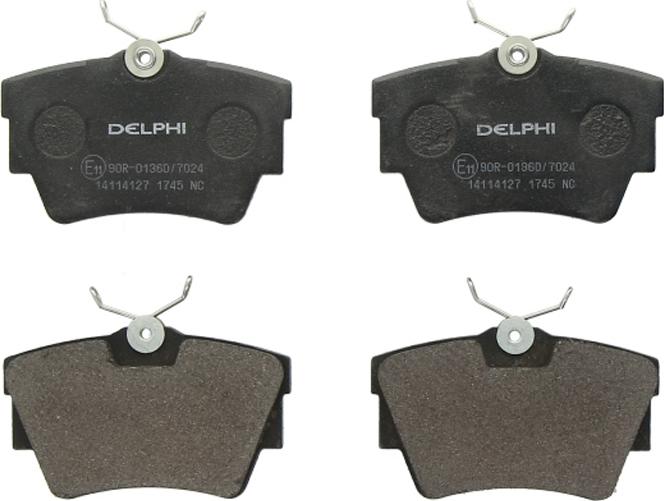 Delphi LP1745 - Гальмівні колодки, дискові гальма autozip.com.ua