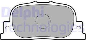 Delphi LP1740-18B1 - Гальмівні колодки, дискові гальма autozip.com.ua