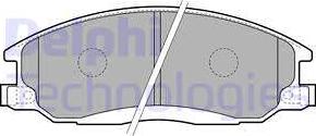 Delphi LP1743 - Гальмівні колодки, дискові гальма autozip.com.ua