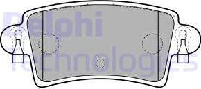 Delphi LP1747 - Гальмівні колодки, дискові гальма autozip.com.ua
