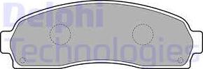 Delphi LP1757 - Гальмівні колодки, дискові гальма autozip.com.ua