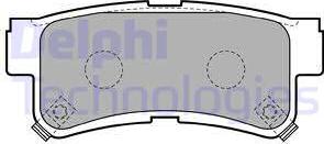 Delphi LP1765 - Гальмівні колодки, дискові гальма autozip.com.ua