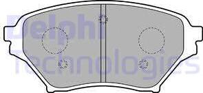 Delphi LP1761 - Гальмівні колодки, дискові гальма autozip.com.ua