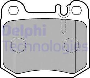 Delphi LP1705 - Гальмівні колодки, дискові гальма autozip.com.ua