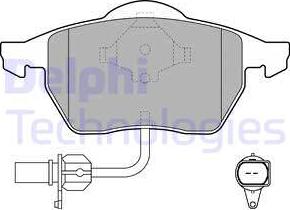 Delphi LP1706 - Гальмівні колодки, дискові гальма autozip.com.ua