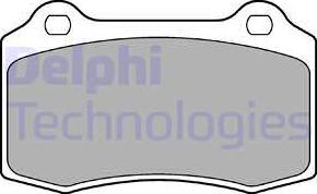 Delphi LP1700-18B1 - Гальмівні колодки, дискові гальма autozip.com.ua