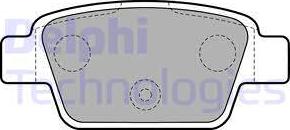 Delphi LP1719-18B1 - Гальмівні колодки, дискові гальма autozip.com.ua