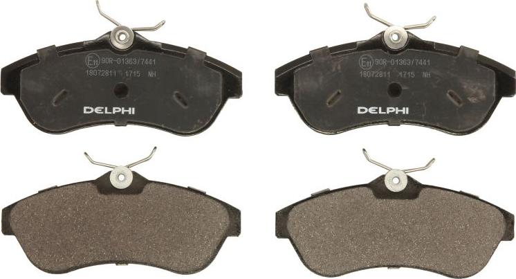 Delphi LP1715 - Гальмівні колодки, дискові гальма autozip.com.ua