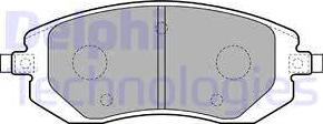 Delphi LP1718 - Гальмівні колодки, дискові гальма autozip.com.ua