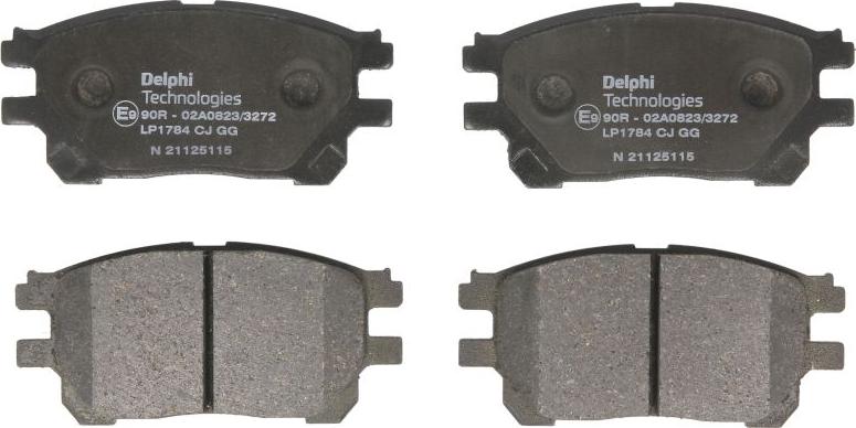 Delphi LP1784 - Гальмівні колодки, дискові гальма autozip.com.ua
