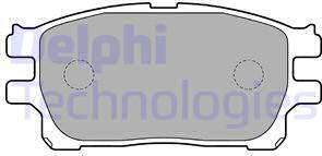 Delphi LP1784 - Гальмівні колодки, дискові гальма autozip.com.ua