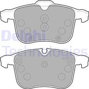 Delphi LP1783-18B1 - Гальмівні колодки, дискові гальма autozip.com.ua