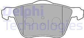 Delphi LP1787 - Гальмівні колодки, дискові гальма autozip.com.ua