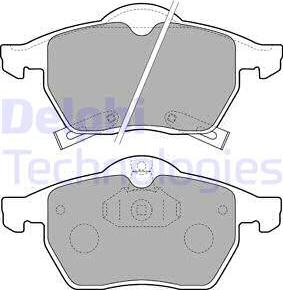 Delphi LP1731 - Гальмівні колодки, дискові гальма autozip.com.ua