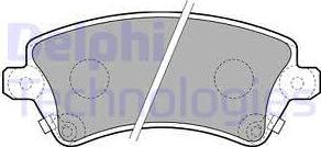 Delphi LP1737 - Гальмівні колодки, дискові гальма autozip.com.ua