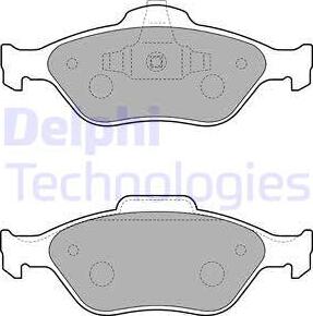 Delphi LP1729 - Гальмівні колодки, дискові гальма autozip.com.ua