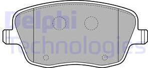 Delphi LP1728 - Гальмівні колодки, дискові гальма autozip.com.ua