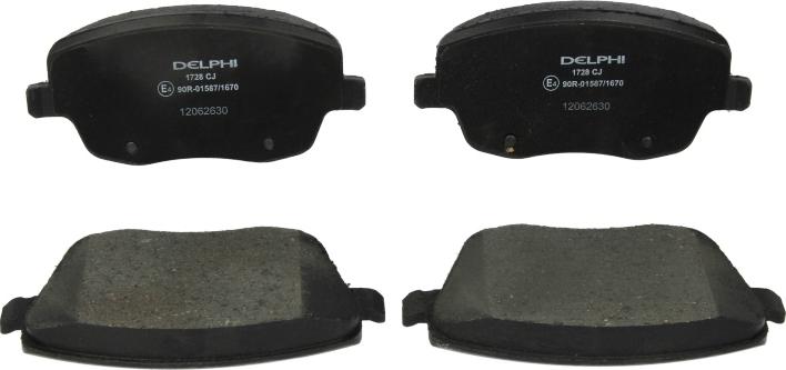 Delphi LP1728 - Гальмівні колодки, дискові гальма autozip.com.ua
