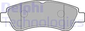 Delphi LP1727 - Гальмівні колодки, дискові гальма autozip.com.ua