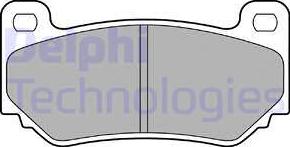 Delphi LP1774 - Гальмівні колодки, дискові гальма autozip.com.ua