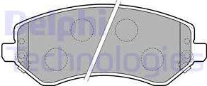 Delphi LP1773 - Гальмівні колодки, дискові гальма autozip.com.ua