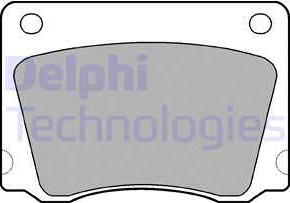 Delphi LP17 - Гальмівні колодки, дискові гальма autozip.com.ua
