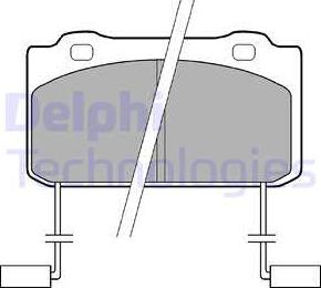 Delphi LP899 - Гальмівні колодки, дискові гальма autozip.com.ua