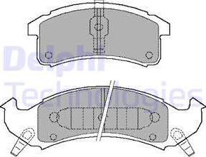 Delphi LP897 - Гальмівні колодки, дискові гальма autozip.com.ua