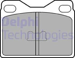 Delphi LP89 - Гальмівні колодки, дискові гальма autozip.com.ua