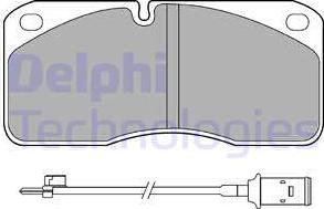Delphi LP859 - Гальмівні колодки, дискові гальма autozip.com.ua