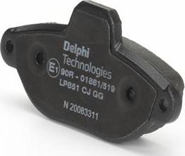 Delphi LP851 - Гальмівні колодки, дискові гальма autozip.com.ua