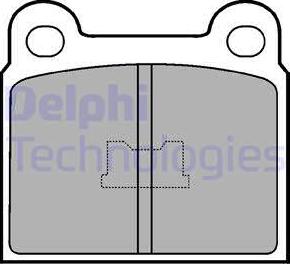 Delphi LP86 - Гальмівні колодки, дискові гальма autozip.com.ua