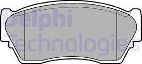 Delphi LP804 - Гальмівні колодки, дискові гальма autozip.com.ua