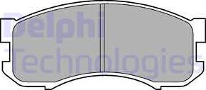 Delphi LP800 - Гальмівні колодки, дискові гальма autozip.com.ua