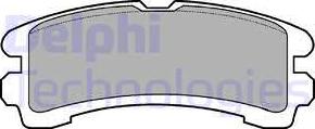 Delphi LP816 - Гальмівні колодки, дискові гальма autozip.com.ua
