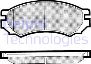 Delphi LP818 - Гальмівні колодки, дискові гальма autozip.com.ua