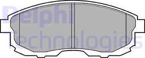 Delphi LP812 - Гальмівні колодки, дискові гальма autozip.com.ua