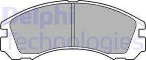 Delphi LP871-18B1 - Гальмівні колодки, дискові гальма autozip.com.ua