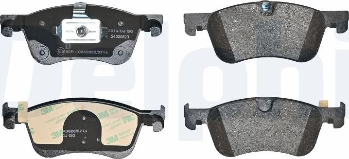Delphi LP3914 - Гальмівні колодки, дискові гальма autozip.com.ua