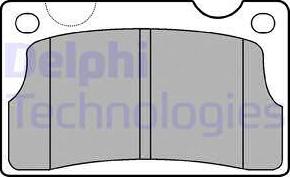 Delphi LP39 - Гальмівні колодки, дискові гальма autozip.com.ua