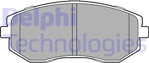 Delphi LP3459 - Гальмівні колодки, дискові гальма autozip.com.ua