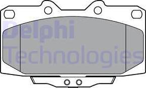 Delphi LP3409 - Гальмівні колодки, дискові гальма autozip.com.ua