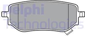 Delphi LP3402 - Гальмівні колодки, дискові гальма autozip.com.ua