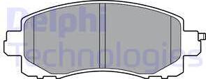 Delphi LP3411 - Гальмівні колодки, дискові гальма autozip.com.ua