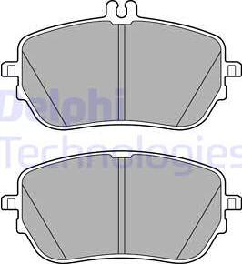 Delphi LP3485 - Гальмівні колодки, дискові гальма autozip.com.ua