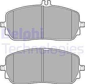 Delphi LP3437 - Гальмівні колодки, дискові гальма autozip.com.ua