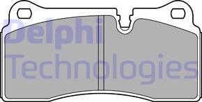 Delphi LP3595 - Гальмівні колодки, дискові гальма autozip.com.ua