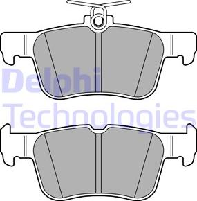 Delphi LP3590 - Гальмівні колодки, дискові гальма autozip.com.ua